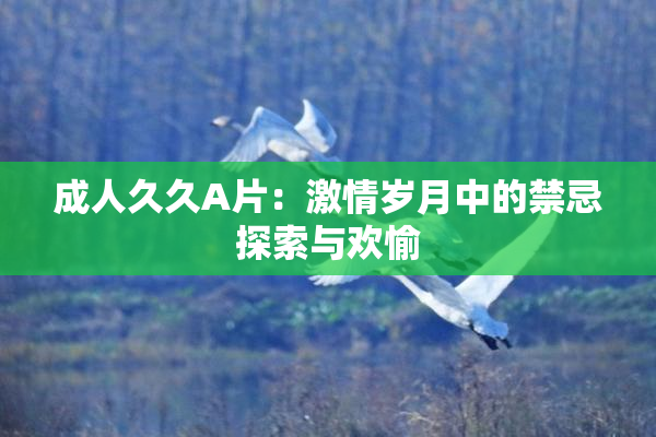 成人久久A片：激情岁月中的禁忌探索与欢愉