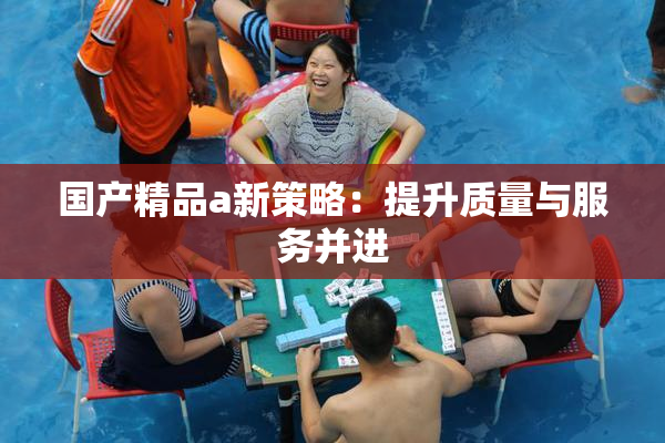国产精品a新策略：提升质量与服务并进