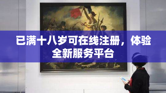 已满十八岁可在线注册，体验全新服务平台
