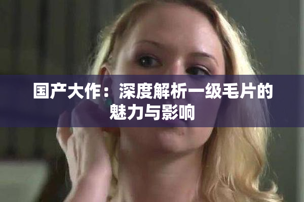 国产大作：深度解析一级毛片的魅力与影响