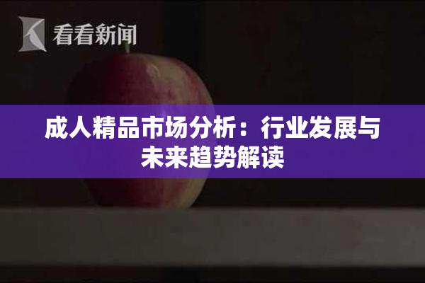 成人精品市场分析：行业发展与未来趋势解读