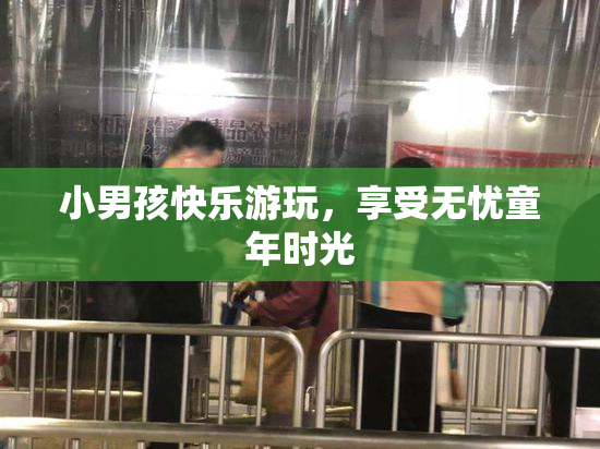 小男孩快乐游玩，享受无忧童年时光