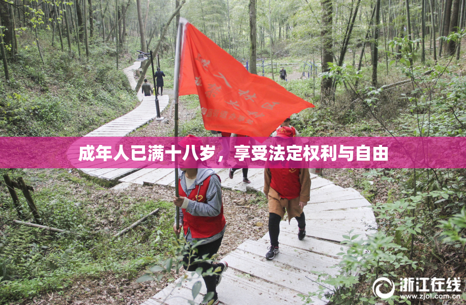 成年人已满十八岁，享受法定权利与自由