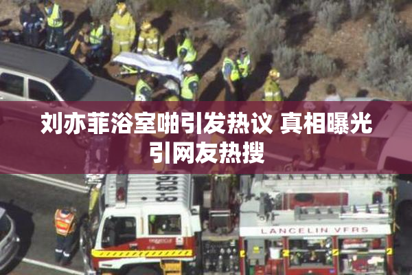 刘亦菲浴室啪引发热议 真相曝光引网友热搜