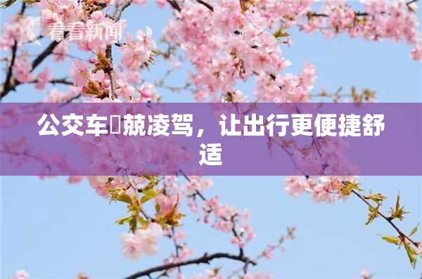 公交车妺兢凌驾，让出行更便捷舒适