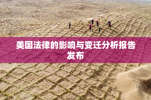 美国法律的影响与变迁分析报告发布