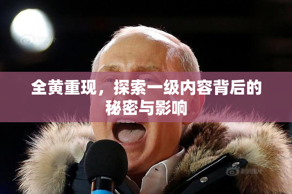 全黄重现，探索一级内容背后的秘密与影响