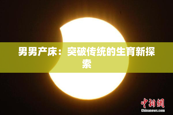 男男产床：突破传统的生育新探索