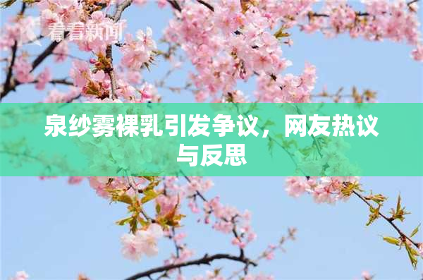 泉纱雾裸乳引发争议，网友热议与反思