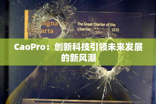 CaoPro：创新科技引领未来发展的新风潮