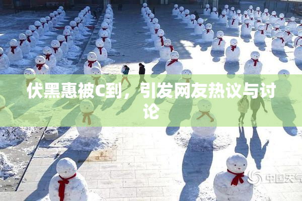 伏黑惠被C到，引发网友热议与讨论