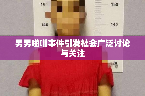 男男啪啪事件引发社会广泛讨论与关注