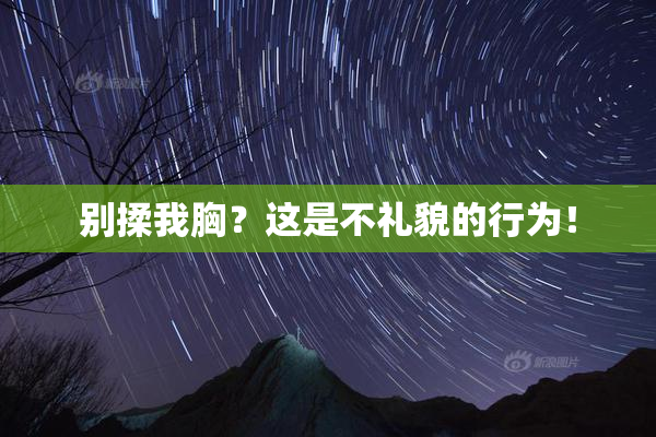 别揉我胸？这是不礼貌的行为！