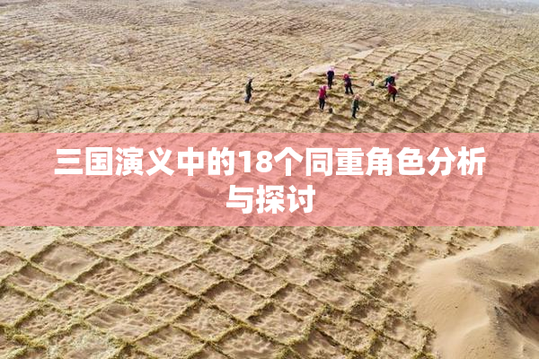 三国演义中的18个同重角色分析与探讨