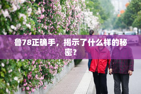 鲁78正确手，揭示了什么样的秘密？
