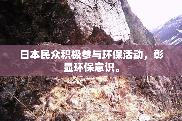 日本民众积极参与环保活动，彰显环保意识。