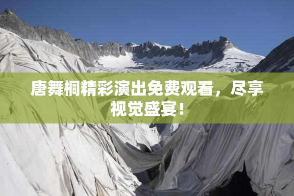 唐舞桐精彩演出免费观看，尽享视觉盛宴！