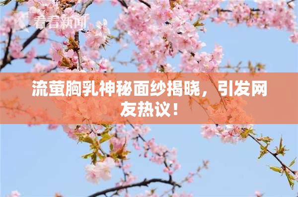 流萤胸乳神秘面纱揭晓，引发网友热议！