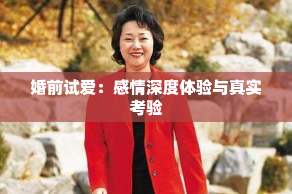 婚前试爱：感情深度体验与真实考验