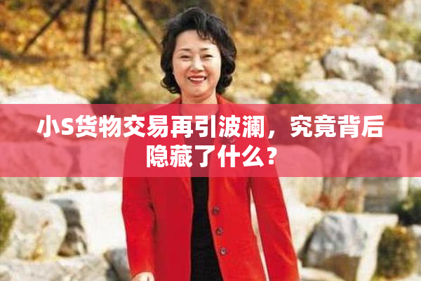 小S货物交易再引波澜，究竟背后隐藏了什么？