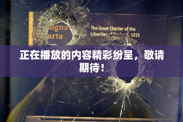正在播放的内容精彩纷呈，敬请期待！