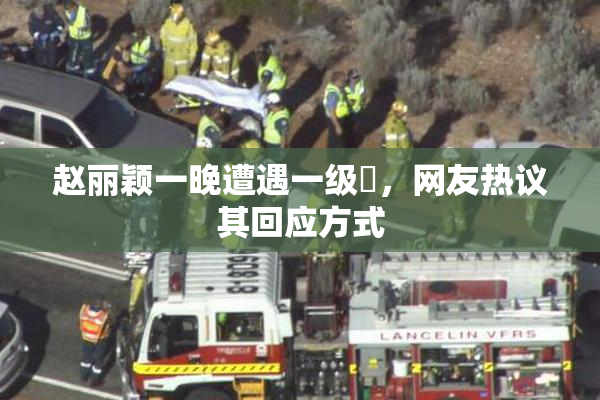 赵丽颖一晚遭遇一级婬，网友热议其回应方式