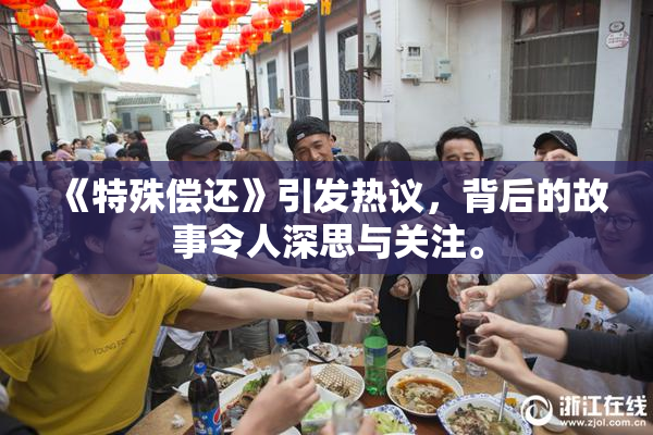 《特殊偿还》引发热议，背后的故事令人深思与关注。