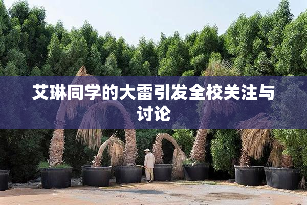 艾琳同学的大雷引发全校关注与讨论