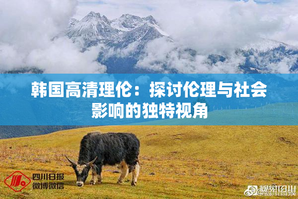 韩国高清理伦：探讨伦理与社会影响的独特视角