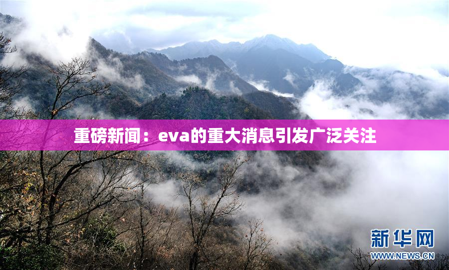重磅新闻：eva的重大消息引发广泛关注