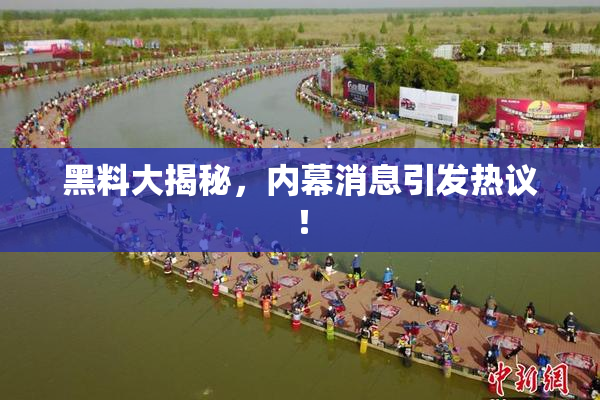 黑料大揭秘，内幕消息引发热议！