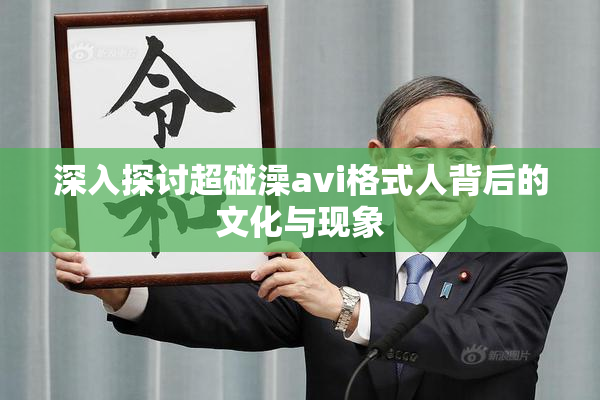 深入探讨超碰澡avi格式人背后的文化与现象