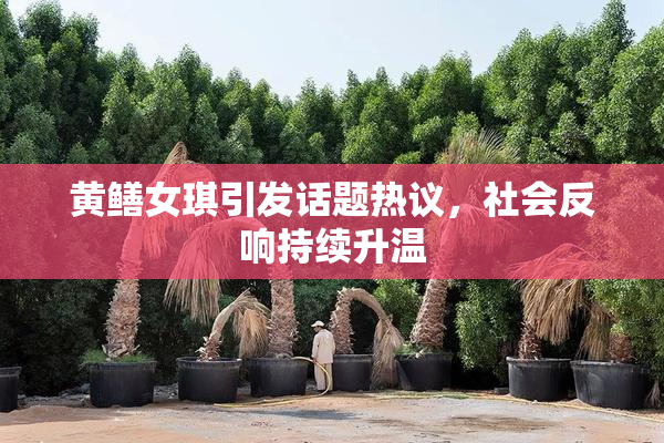 黄鳝女琪引发话题热议，社会反响持续升温