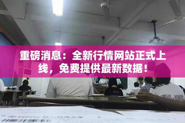 重磅消息：全新行情网站正式上线，免费提供最新数据！