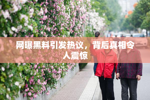 网曝黑料引发热议，背后真相令人震惊