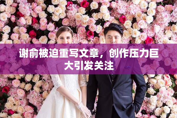 谢俞被迫重写文章，创作压力巨大引发关注