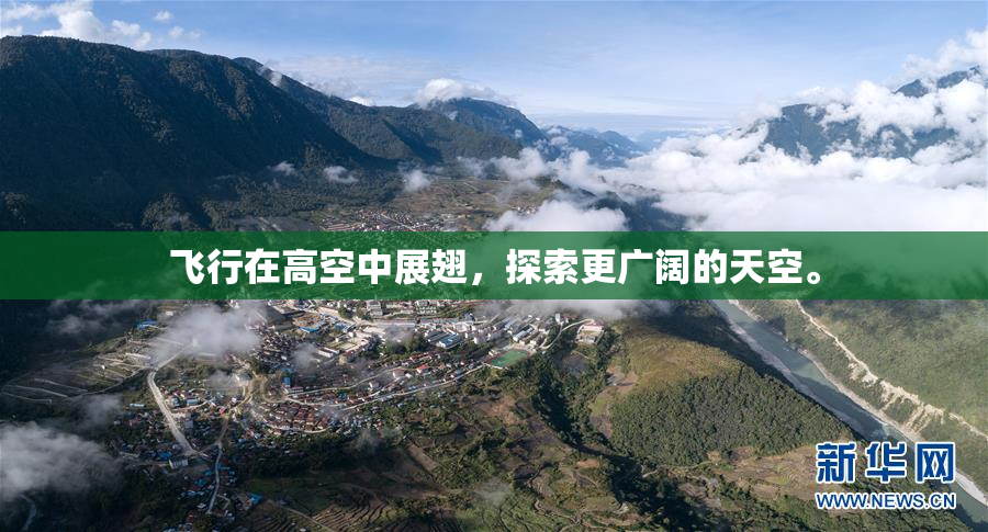 飞行在高空中展翅，探索更广阔的天空。