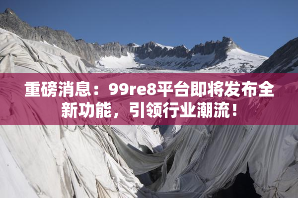 重磅消息：99re8平台即将发布全新功能，引领行业潮流！