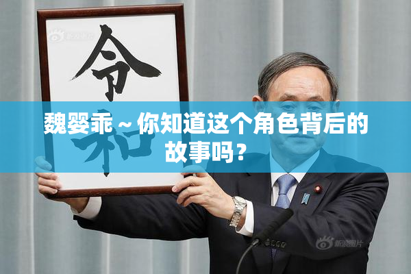 魏婴乖～你知道这个角色背后的故事吗？