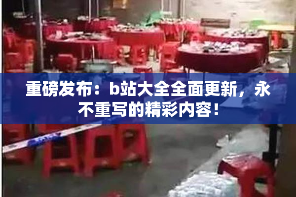 重磅发布：b站大全全面更新，永不重写的精彩内容！