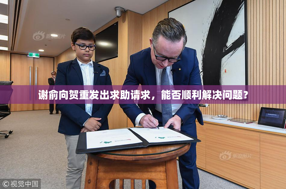 谢俞向贺重发出求助请求，能否顺利解决问题？