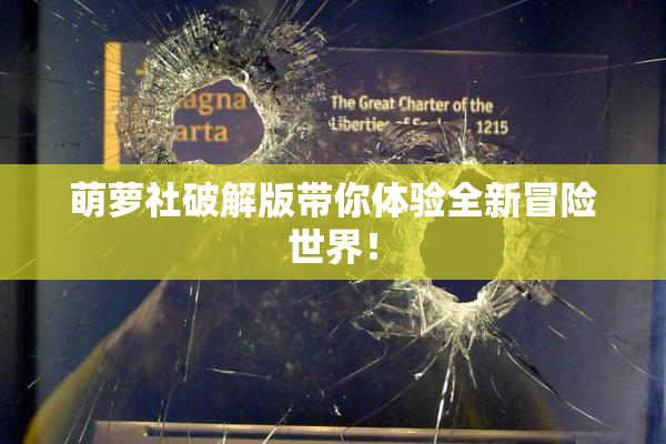 萌萝社破解版带你体验全新冒险世界！