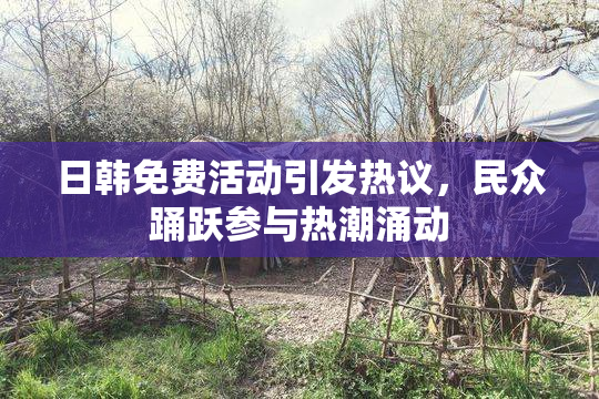 日韩免费活动引发热议，民众踊跃参与热潮涌动