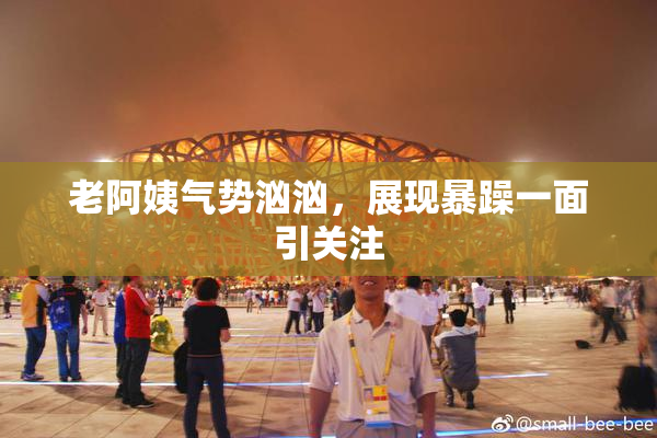 老阿姨气势汹汹，展现暴躁一面引关注