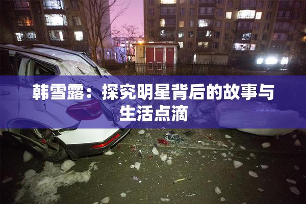 韩雪露：探究明星背后的故事与生活点滴