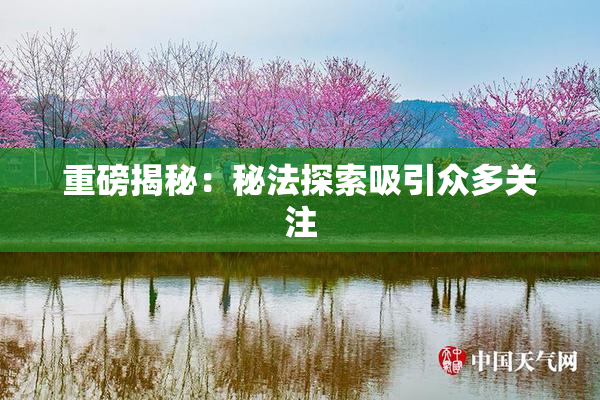 重磅揭秘：秘法探索吸引众多关注