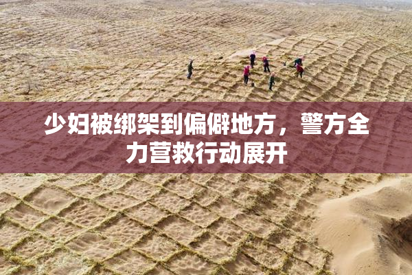 少妇被绑架到偏僻地方，警方全力营救行动展开