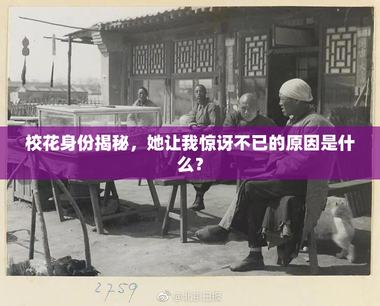 校花身份揭秘，她让我惊讶不已的原因是什么？